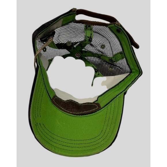 True Religion "By Order of the Devil Dogs" Hat Green Distressed NWT - Picture 4 of 7